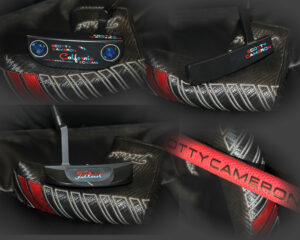 Scotty Cameron California Sonoma Black Satin with Colourful Letters Collage