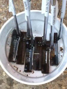 Scotty Teryllium Putters in Chemical Cleaning Solution